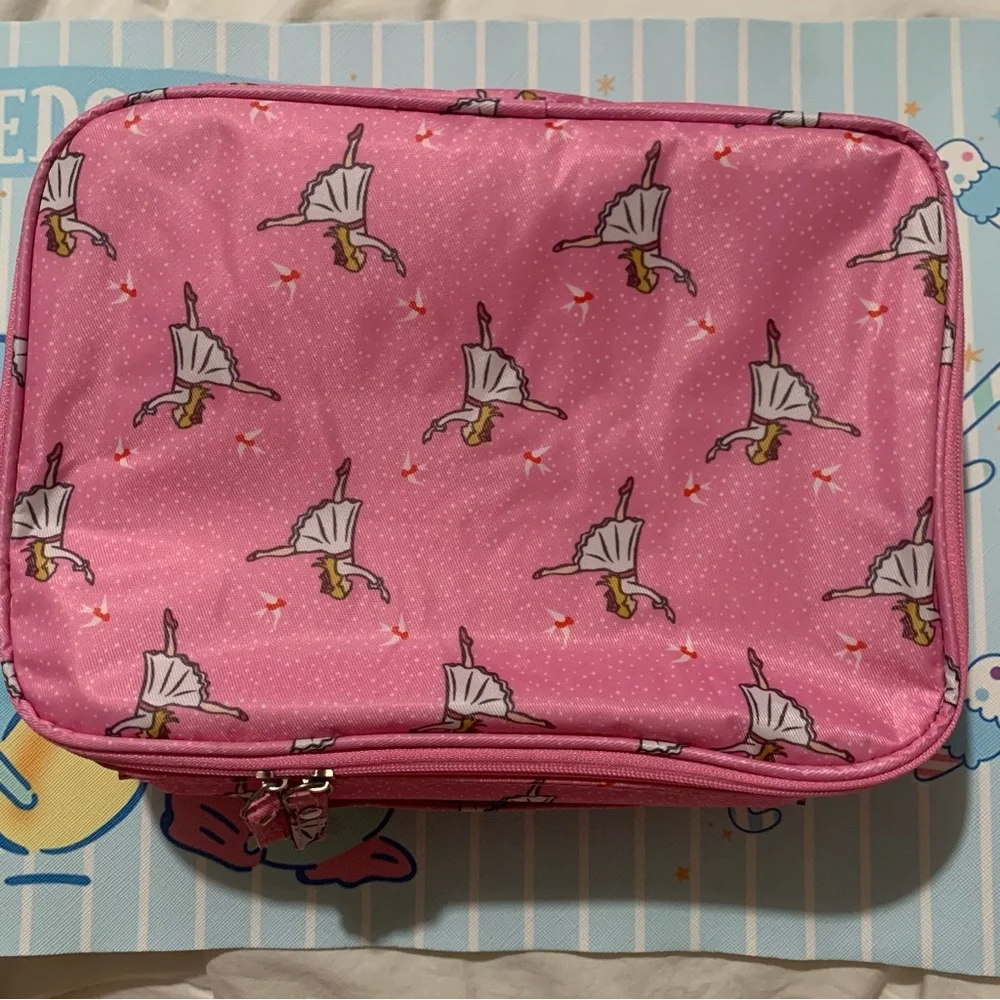 Bright Pink Ballerina Clara Inspired Makeup Bag